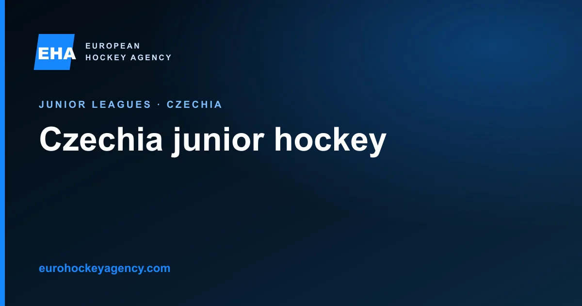 Czechia junior hockey: U20 and U18 routes and transfer rules.