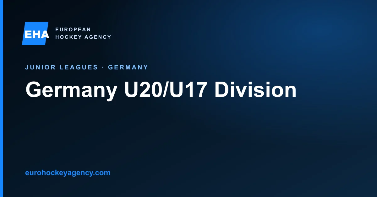 Germany junior hockey: U20 and U17 Division route and transfer rules.