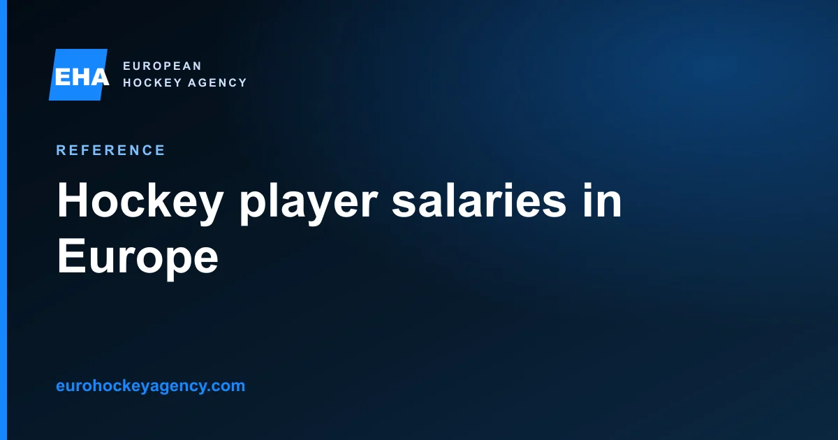 Hockey player salaries in Europe: what is actually published