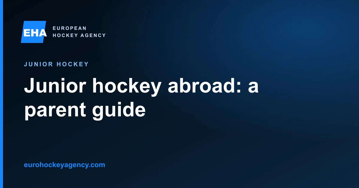 Questions to check before a minor joins a hockey programme abroad.