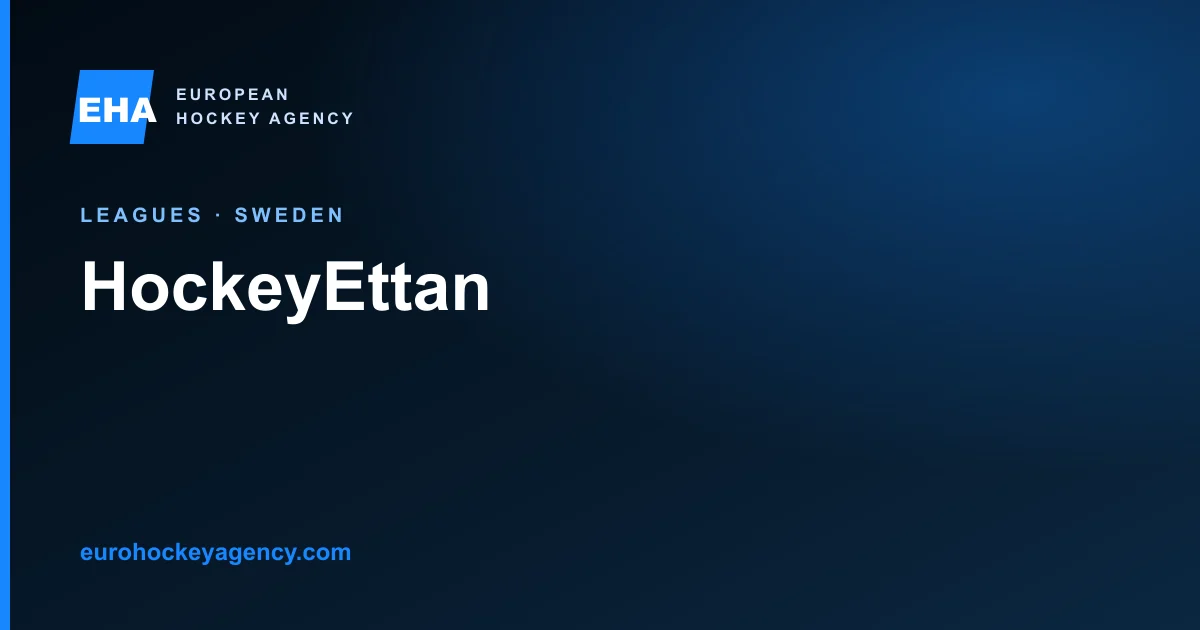 HockeyEttan 2026/27: 19-team North and 20-team South groups, contracts, registration, work permits and IIHF transfer rules.