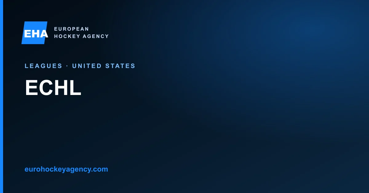 ECHL hockey: AA-level pro league, 30 clubs and the P-1 visa requirement.